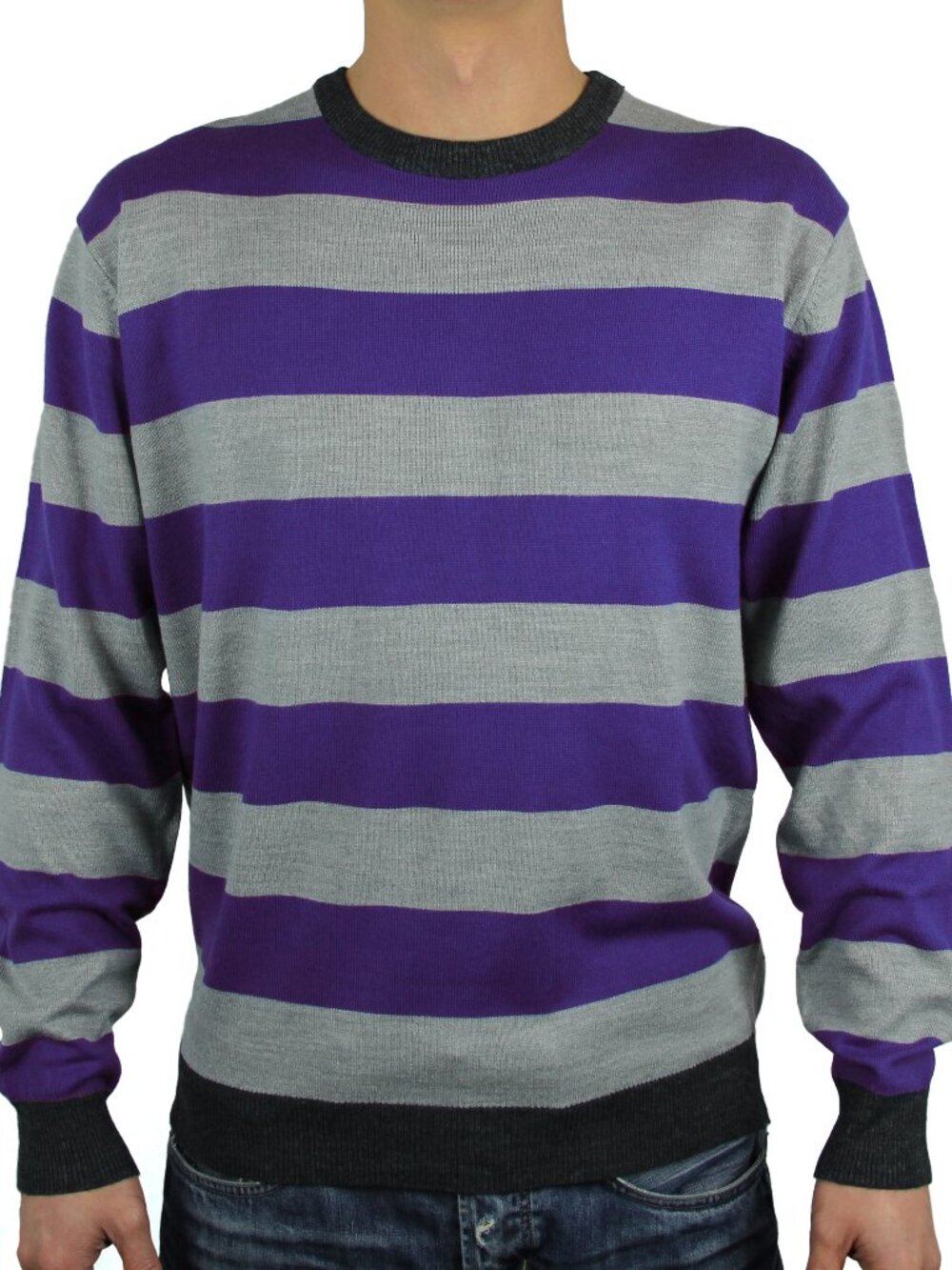 Striped Crew Neck Sweater